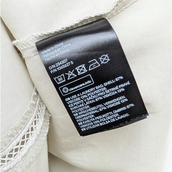 H&M HM Grayish Green/Sage Lace Detail Sleeveless Slip Midi Maxi Dress, size M - Picture 7 of 8